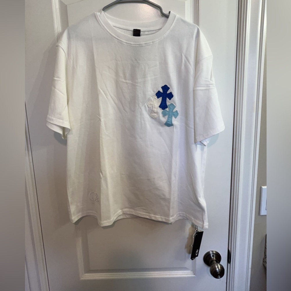 Chrome hearts x Comme de garçons white size medium T-shirt, brand new with tags